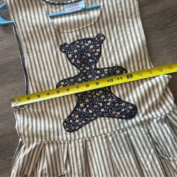 Vintage OOAK Pinafore Patchwork Dress Sz XS/S - Picture 8 of 14